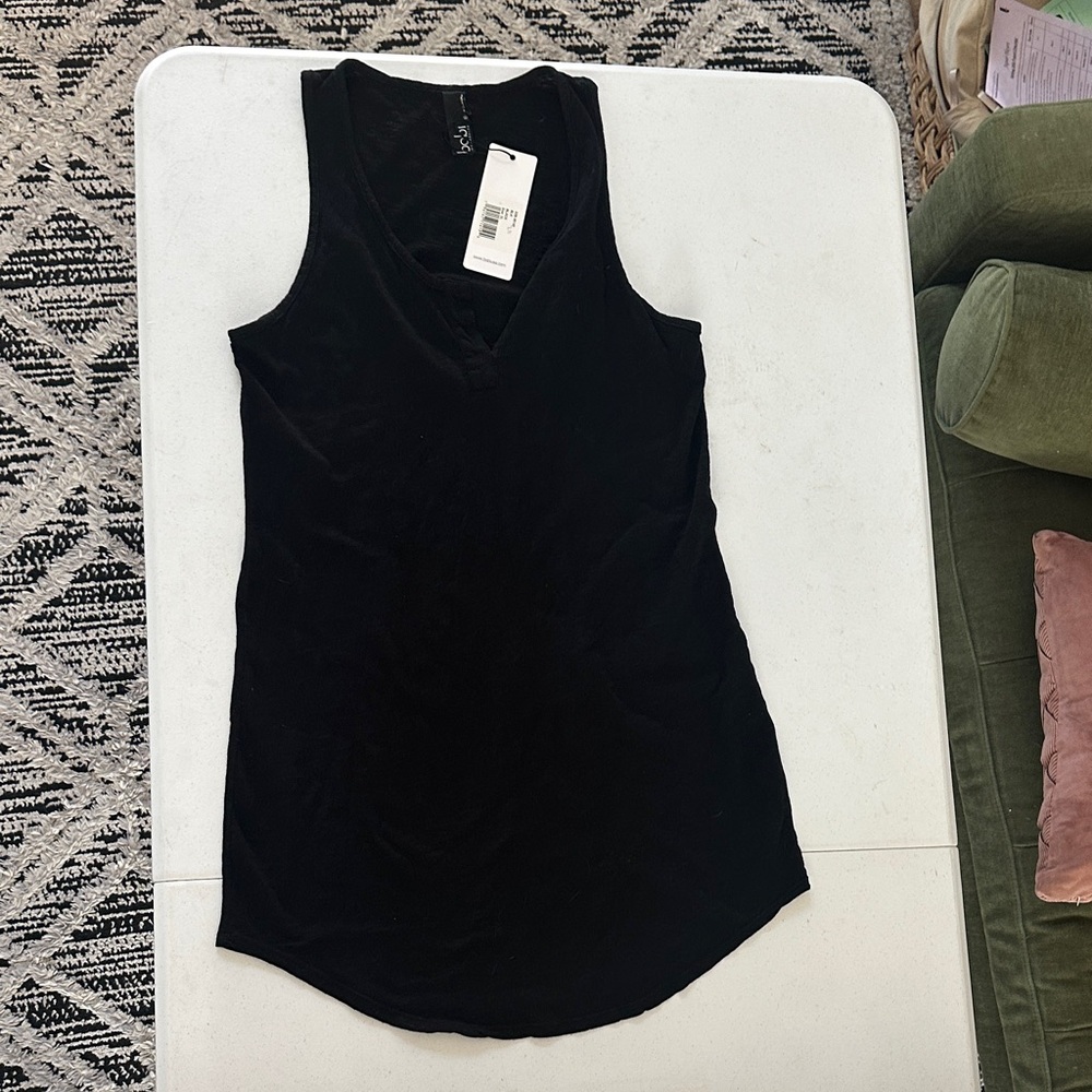 bobi Black V-Neck Tank Top